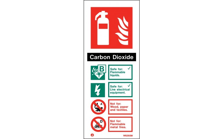 Co2 ID Sign White (200mm x 80mm)