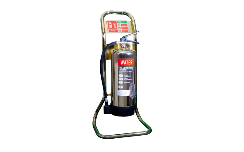 Single Tubular Extinguisher Stand Gold