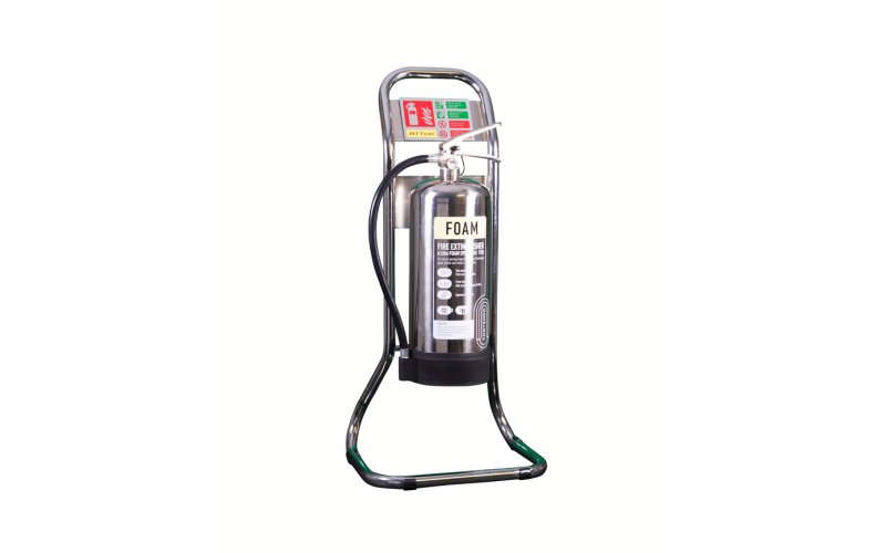 Single Tubular Extinguisher Stand Chrome