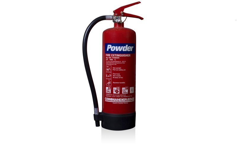 Commander EDGE 4kg ABC Dry Powder Fire Extinguisher