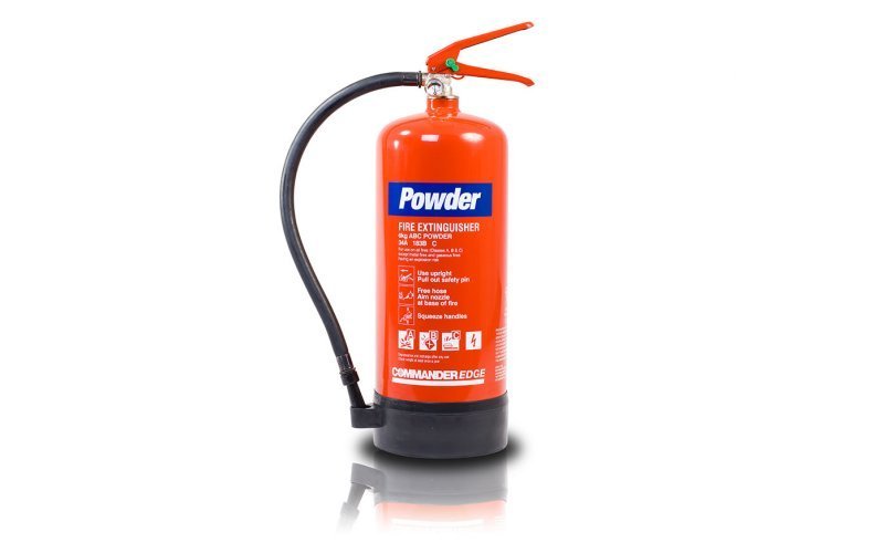 Commander EDGE 6kg ABC Dry Powder Fire Extinguisher