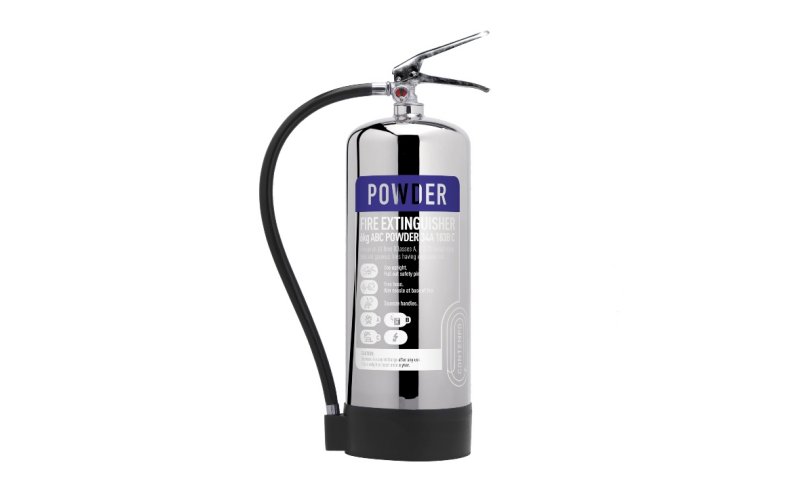 Contempo 9kg Powder Stainless Steel Fire Extinguisher