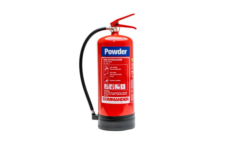 (image for) Commander 9kg ABC Dry Powder Fire Extinguisher