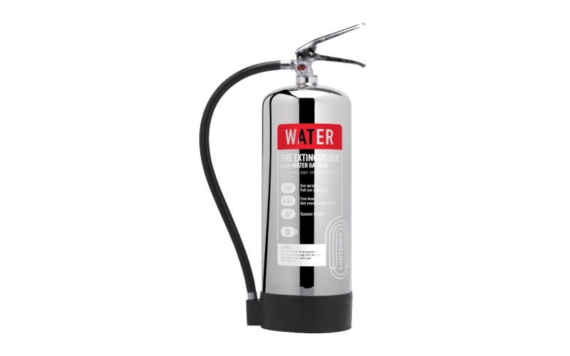 Contempo 9ltr Water Stainless Steel Fire Extinguisher