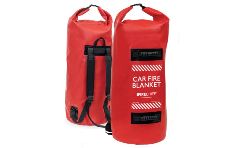 Firechief Single Use Car Fire Blanket 6x8m with Red Backpack